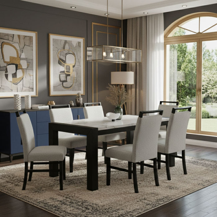 Juego de Comedor 6 Sillas Moderno Belice Blanco